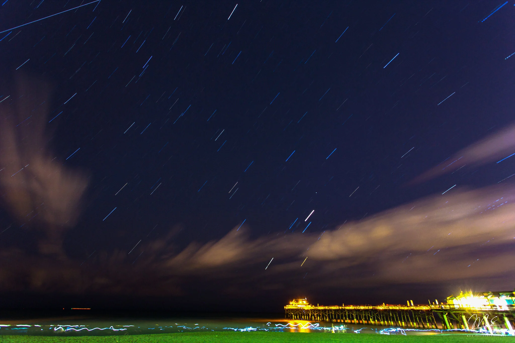 Cocoa Beach Florida at night